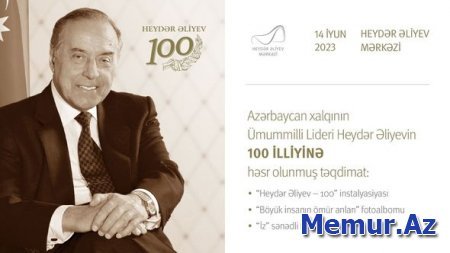 Heydər Əliyev Mərkəzində ulu öndərin 100 illiyinə həsr edilmiş təqdimat olacaq 